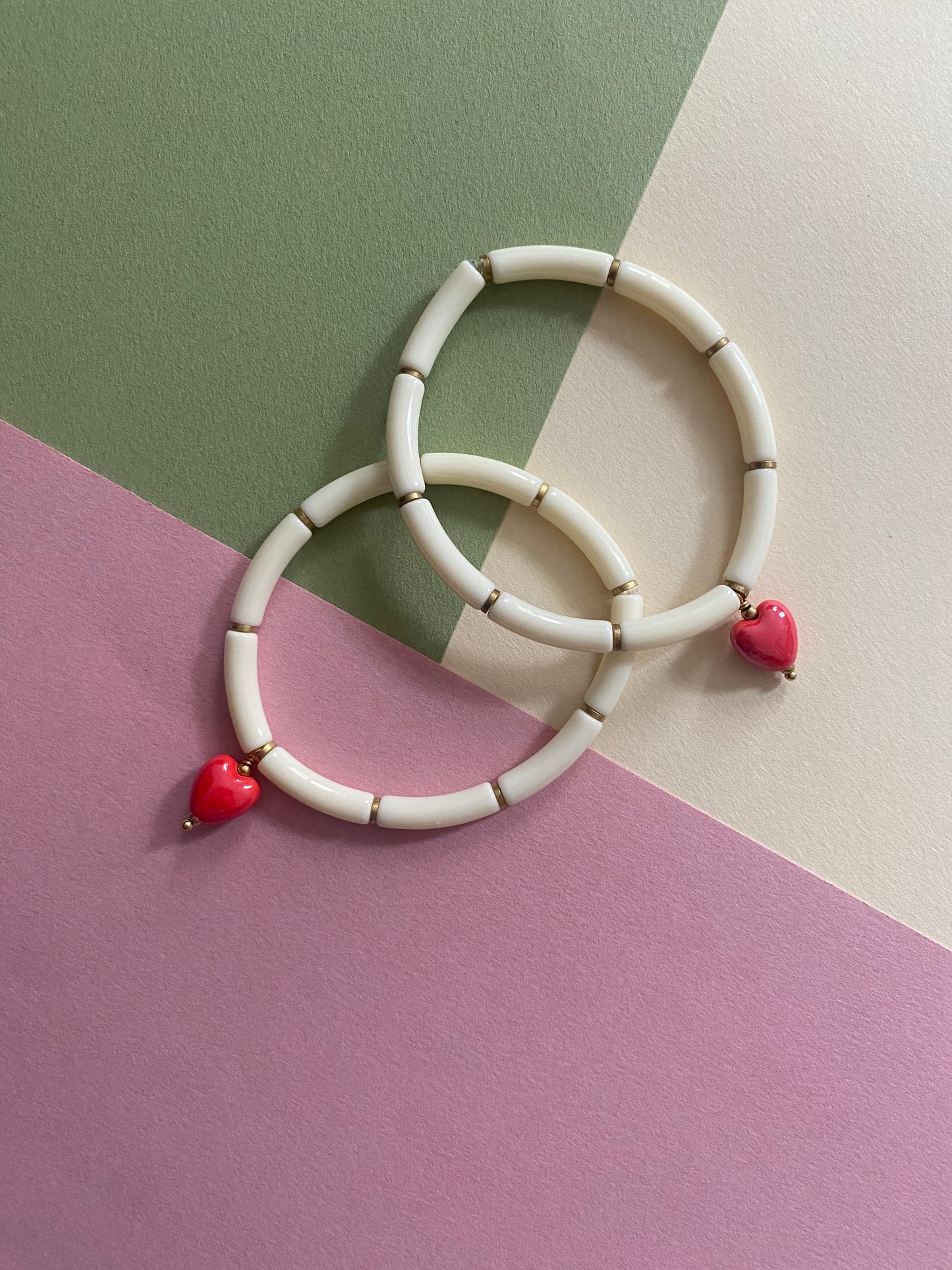 BRACELETS " DEUX PETITS COEURS "