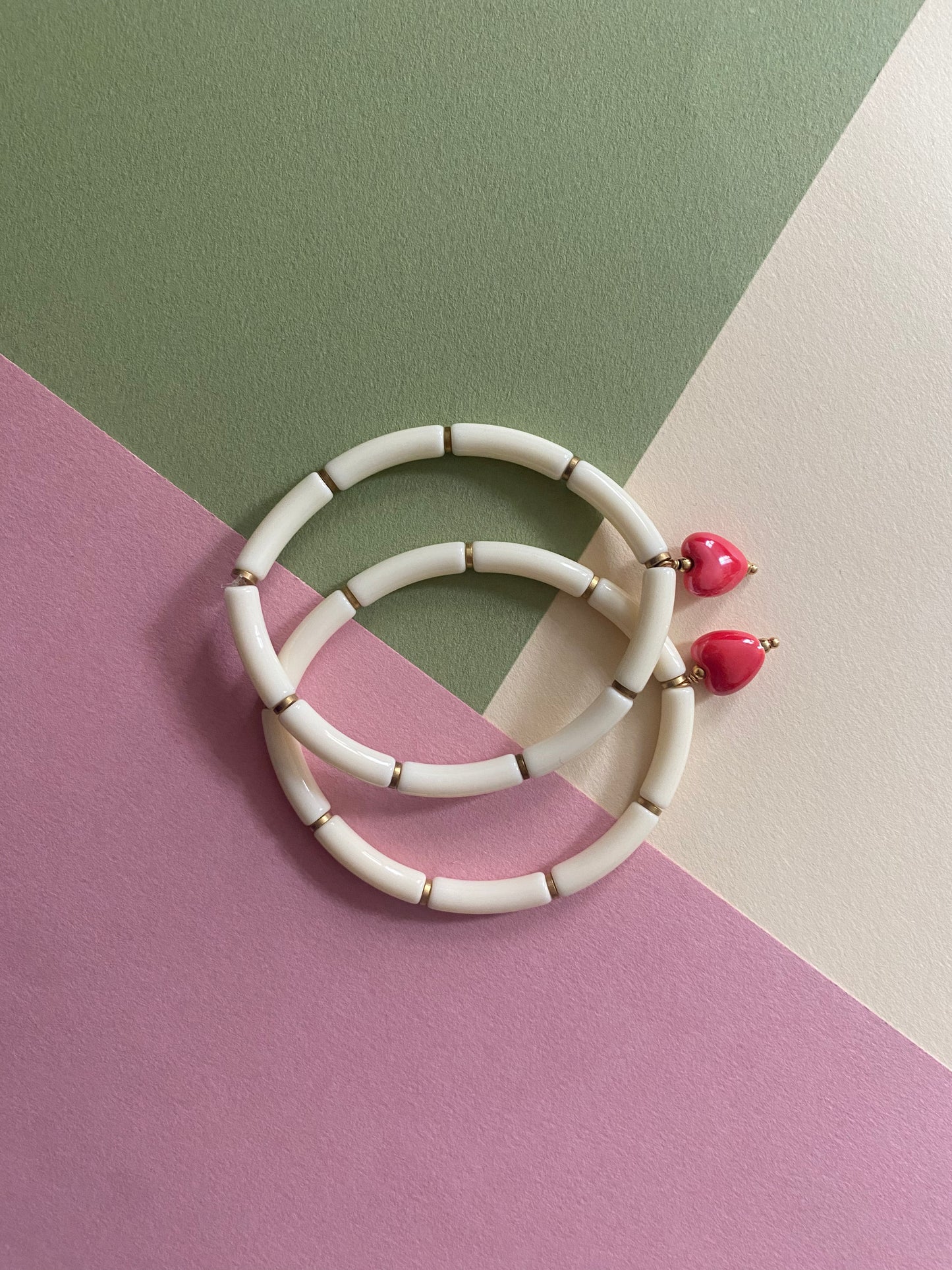 BRACELETS " DEUX PETITS COEURS "